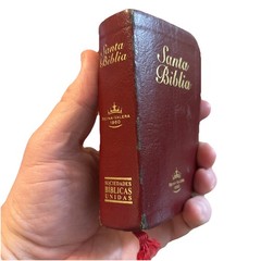 Mini Santa Biblia Reina Valera 1960 Vinilo Vino Pocas Marcas Extraña